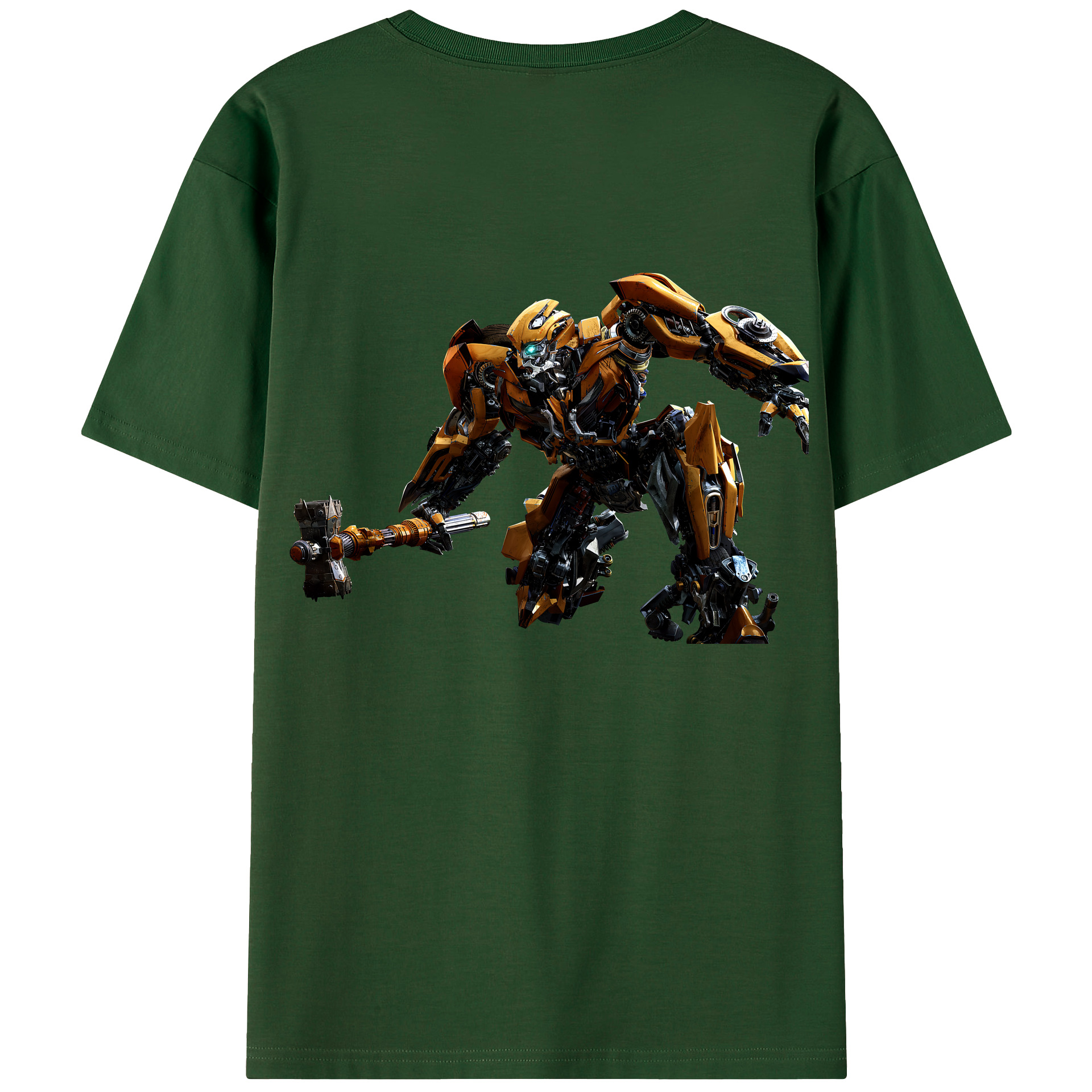 （画像用） Transformers トランスフォーマー 綿100％半袖Tシャツ（背面プリント）